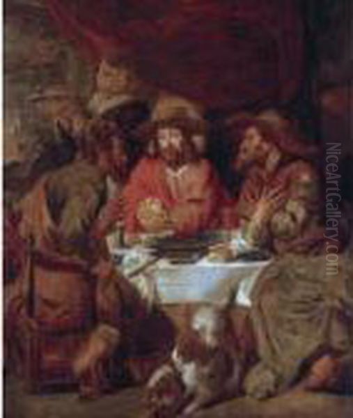 The Supper At Emmaus Oil Painting by Jacob Jordaens