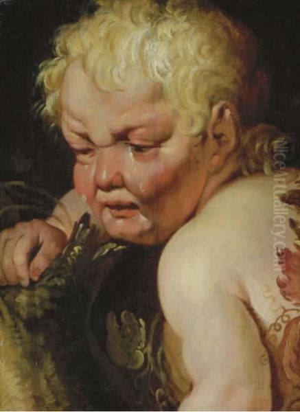 Head Of A Young Faun Oil Painting by Jacob Jordaens