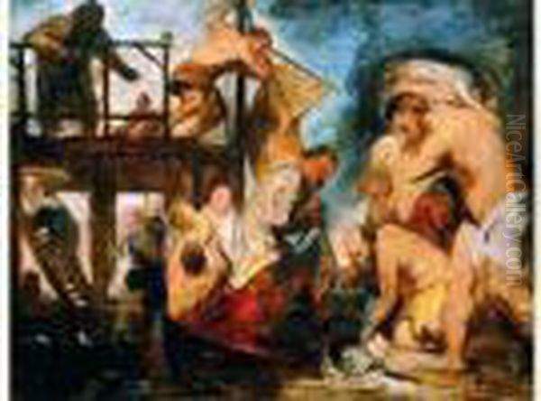 La Peche Miraculeuse Oil Painting by Jacob Jordaens