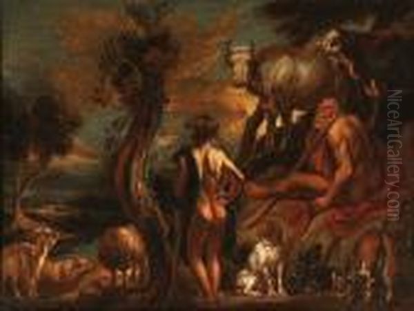 Mercury And Argus Oil Painting by Jacob Jordaens