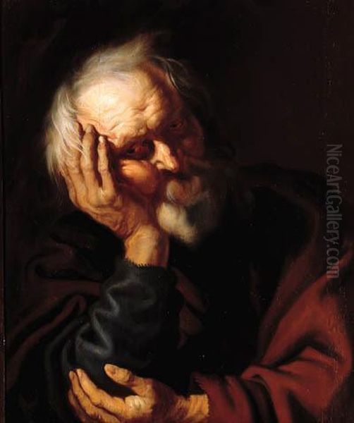 An Apostle Oil Painting by Jacob Jordaens