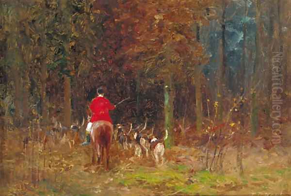 On the scent Oil Painting by John Bates Noel