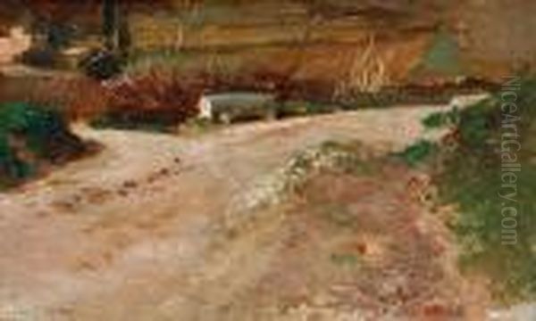 A Country Path Oil Painting by Pio Joris