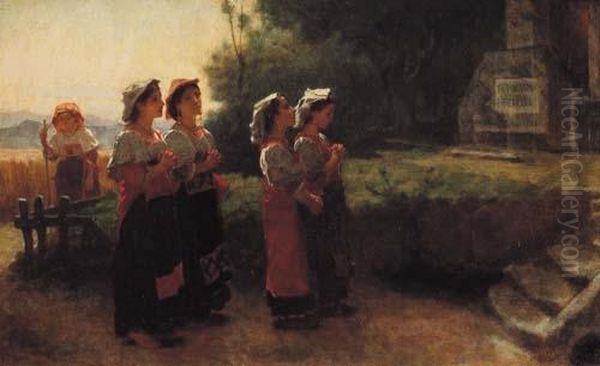 Giovani Ragazze Al Fioretto by Pio Joris