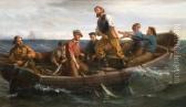 La Pesca Oil Painting by Pio Joris