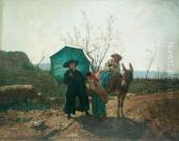 Il Curato Di Campagna Oil Painting by Pio Joris