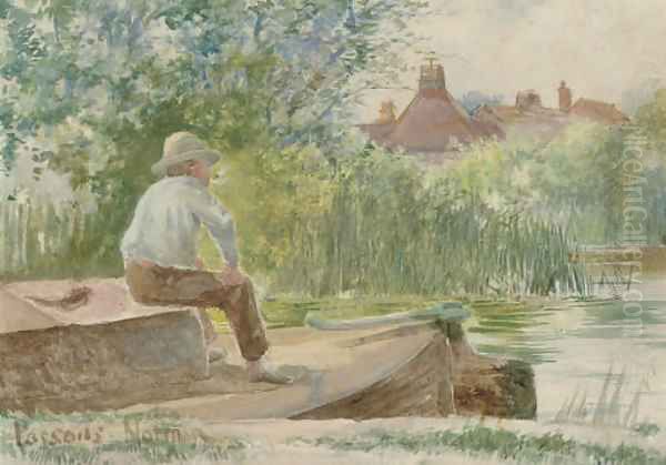 A brief rest Oil Painting by George Parsons Norman