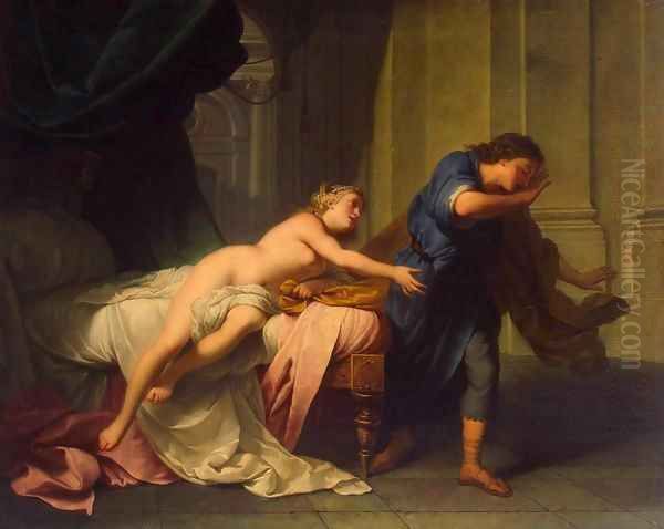 Joseph and Potiphar's Wife Oil Painting by Jean-Baptiste Nattier