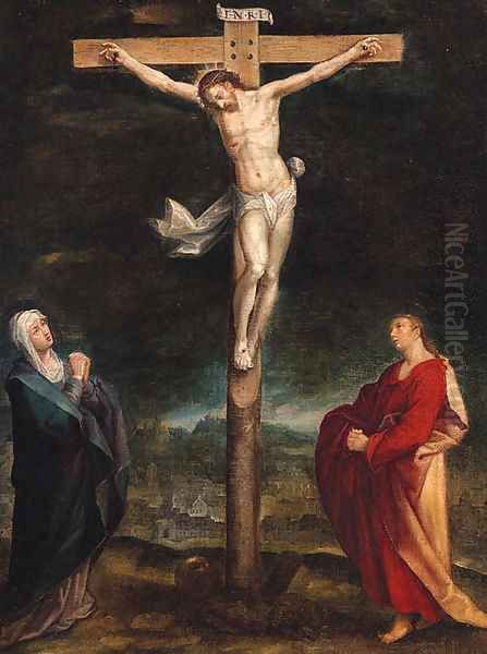 The Crucifixion Oil Painting by Adam van Noort