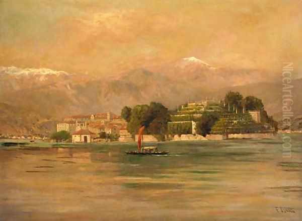 Isola Bella, Lago Maggiore Oil Painting by Friedrich Nath