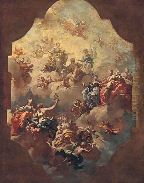 The Apotheosis of Hercules Oil Painting by Francesco Narici