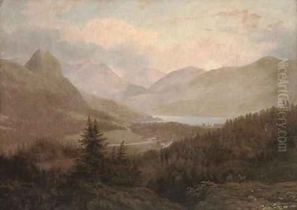 A view towards Inverary Castle Oil Painting by Alexander Nasmyth