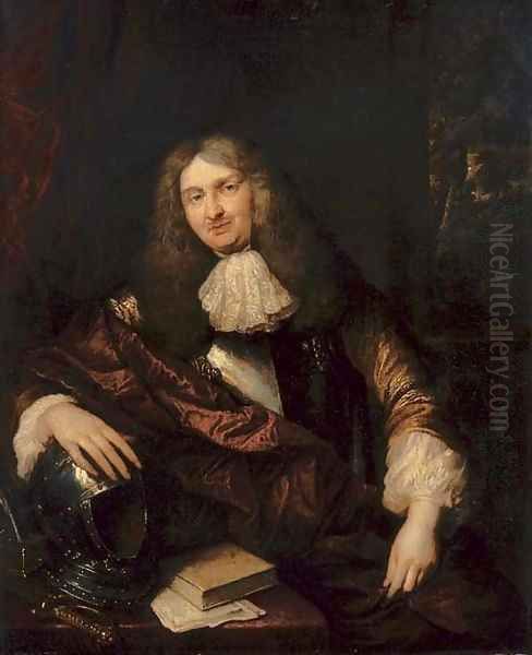 Portrait of Adolf Hendrik van Raesfelt Oil Painting by Caspar Netscher