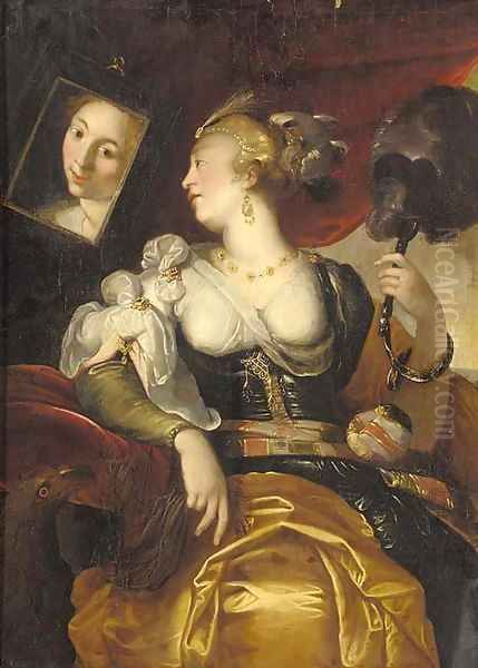 Allegory of Vanity Oil Painting by Abraham Janssens van Nuyssen