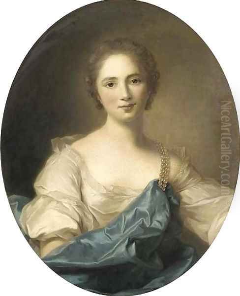 Portrait of a lady Oil Painting by Jean-Baptiste Nattier