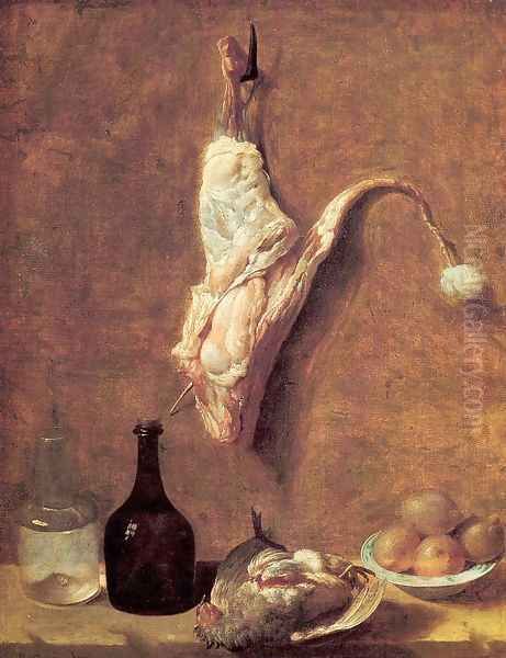 Still Life with Calf's Leg Oil Painting by Jean-Baptiste Oudry