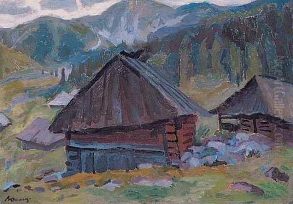 Hala Jaworzynska Oil Painting by Stanislaw Kamocki