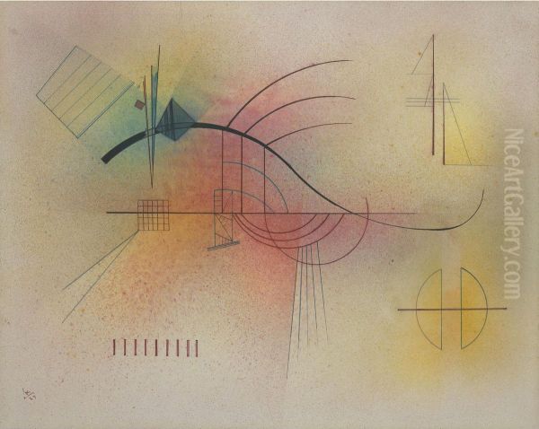 Linie (line) Oil Painting by Wassily Kandinsky