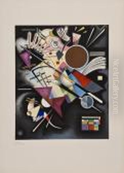 Accompagnement En Noir Oil Painting by Wassily Kandinsky