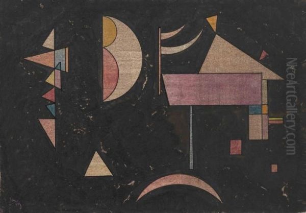 Durch Oil Painting by Wassily Kandinsky