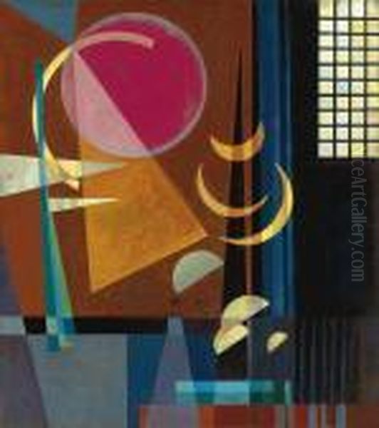 Scharf-ruhig Oil Painting by Wassily Kandinsky