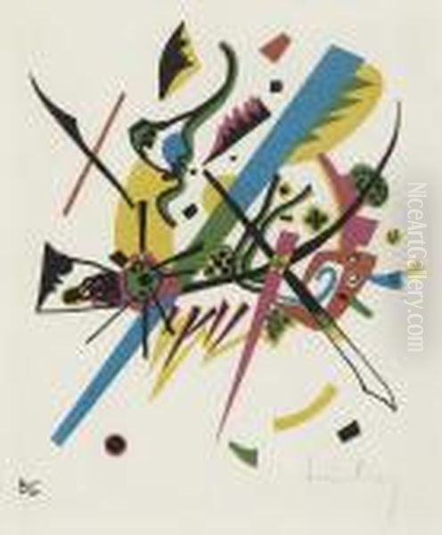 Kleine Welten V Oil Painting by Wassily Kandinsky