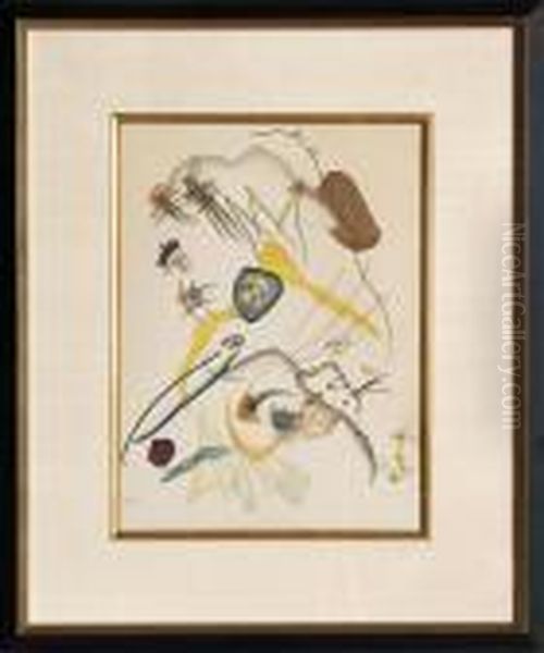 Abstract Composition Oil Painting by Wassily Kandinsky