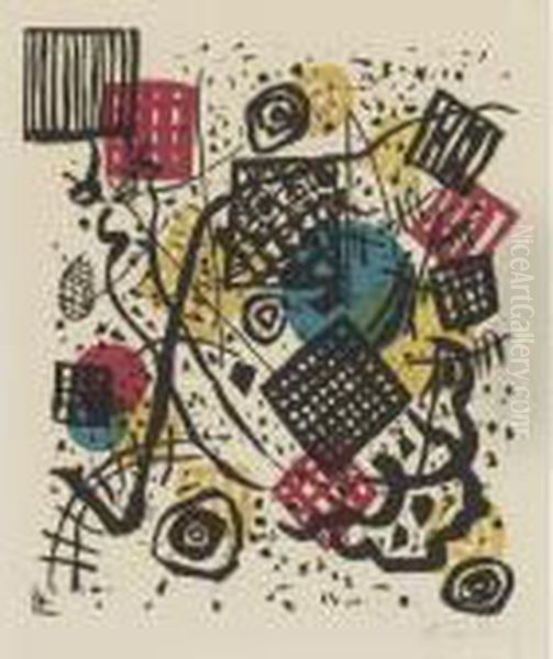 Kleine Welten V Oil Painting by Wassily Kandinsky