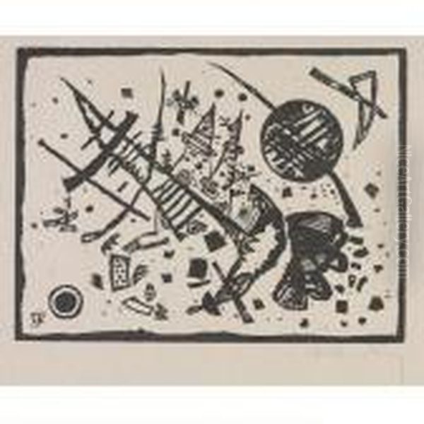 Holzschnitt Fur Die Ganymed-mappe Oil Painting by Wassily Kandinsky