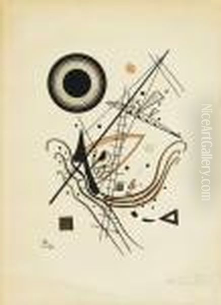 Lithographie Blau Oil Painting by Wassily Kandinsky