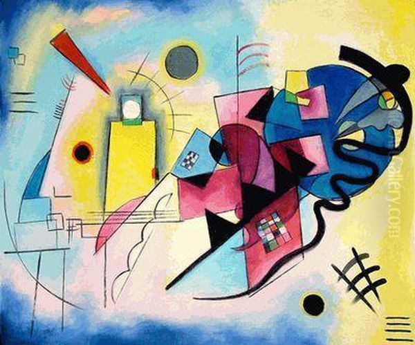 Jaune Rouge Bleu (yellow Red Blue) Oil Painting by Wassily Kandinsky