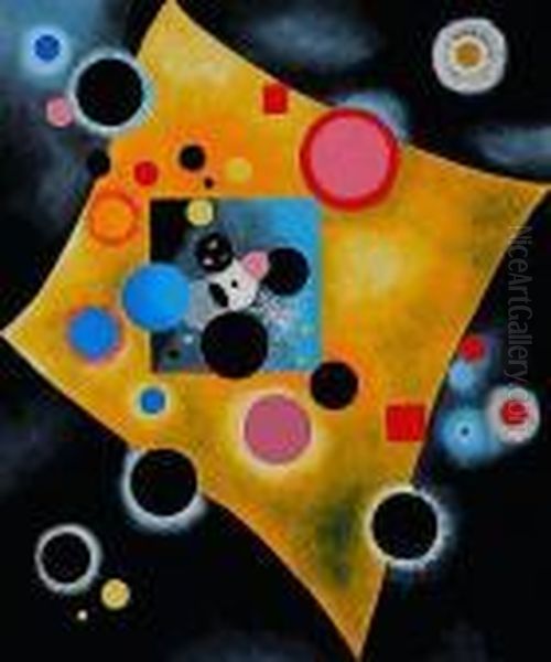 Accent En Rose Oil Painting by Wassily Kandinsky