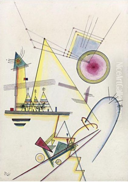 Zartes Gemut (delicate Soul) Oil Painting by Wassily Kandinsky