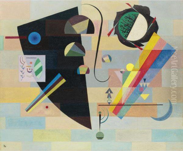 Krass Und Mild (dramatic And Mild) Oil Painting by Wassily Kandinsky