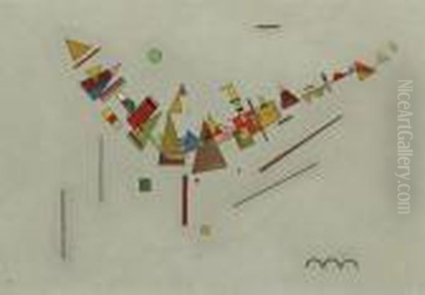 Winkelschwung Oil Painting by Wassily Kandinsky