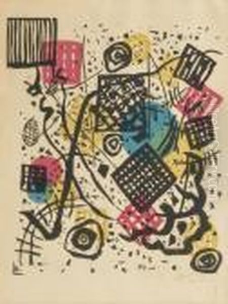 Kleine Welten V Oil Painting by Wassily Kandinsky