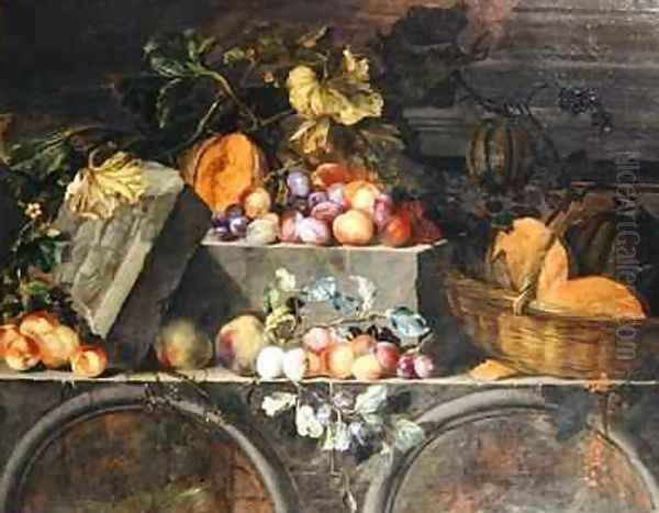 Still Life of fruit Oil Painting by Jean-Baptiste Oudry