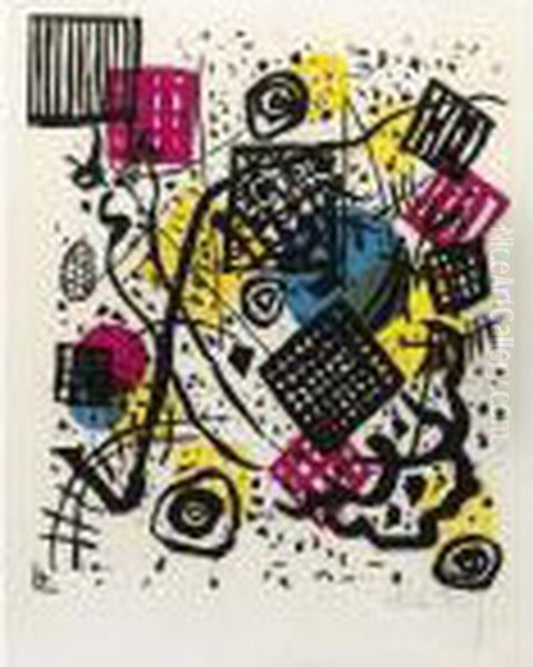 Kleine Welten V Oil Painting by Wassily Kandinsky