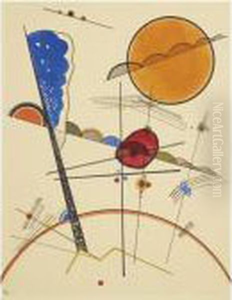 Wachsen (growth) Oil Painting by Wassily Kandinsky