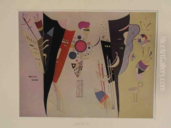 Komposition Nach Einem Gemalde Oil Painting by Wassily Kandinsky