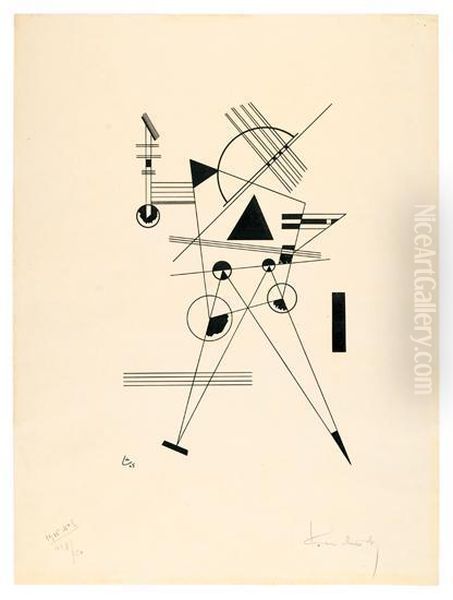 Lithographie No. I. Oil Painting by Wassily Kandinsky