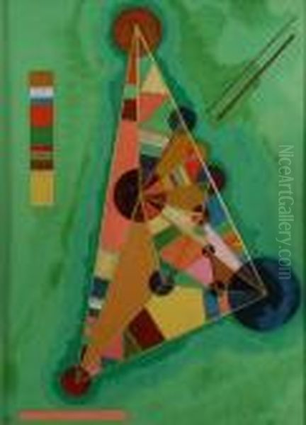 Triangles Oil Painting by Wassily Kandinsky