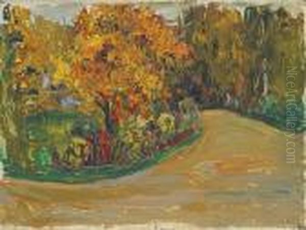 Park Im Herbst Oil Painting by Wassily Kandinsky