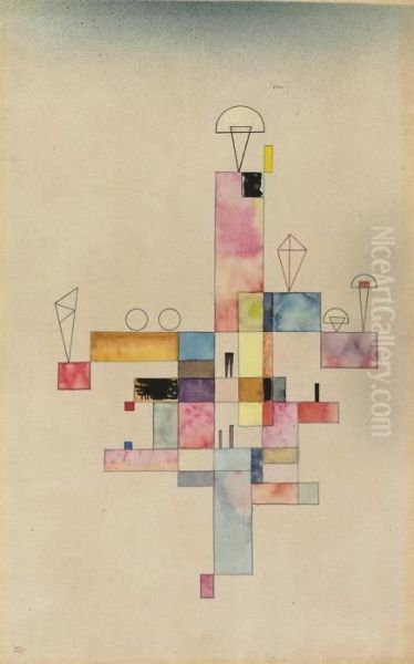 Leichter Block Oil Painting by Wassily Kandinsky