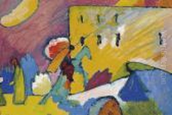 Studie Zu Improvisation 3 Oil Painting by Wassily Kandinsky