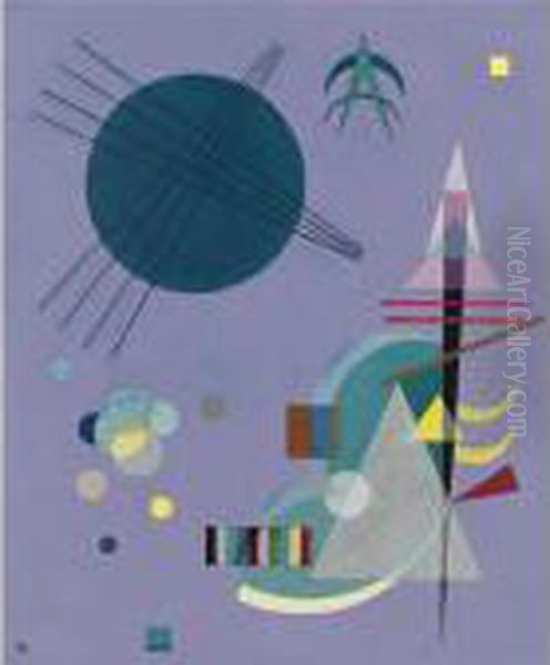 Violett-grun (violet-green) Oil Painting by Wassily Kandinsky