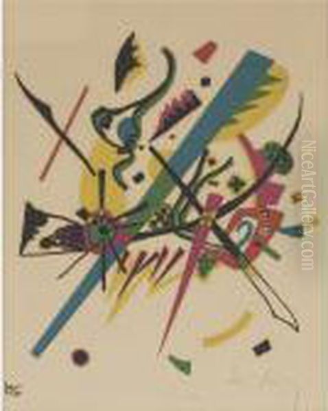 Kleine Welten I Oil Painting by Wassily Kandinsky