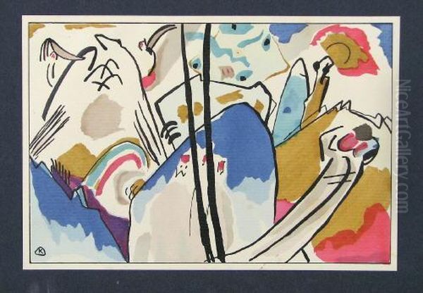 : Der Blaue Reiter Oil Painting by Wassily Kandinsky