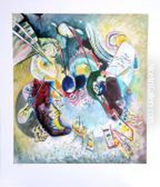 Of Original 1916 Oil Painting by Wassily Kandinsky