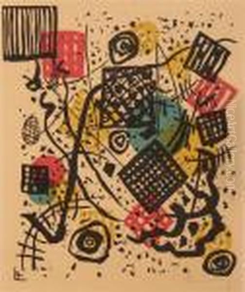 Kleine Welten V Oil Painting by Wassily Kandinsky